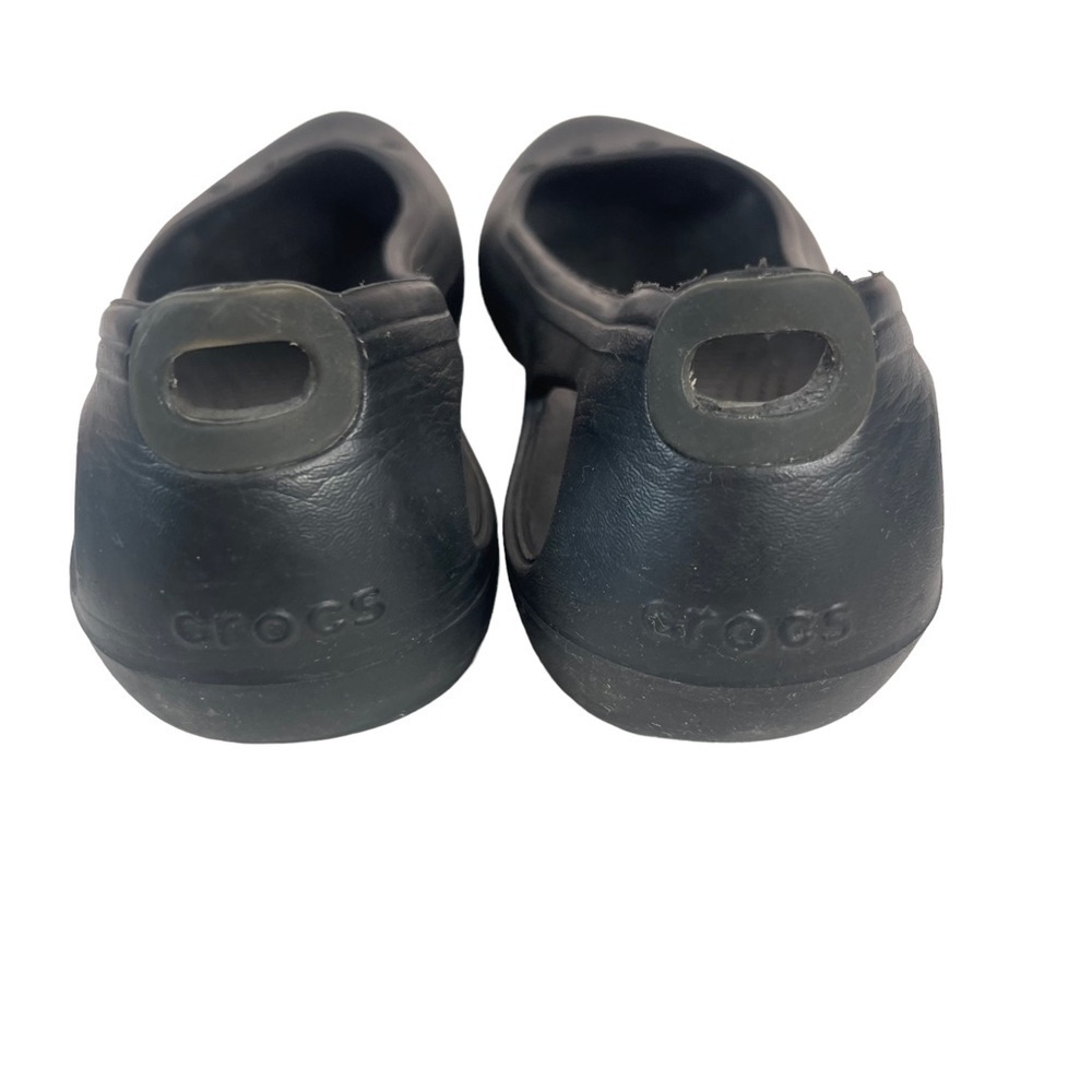 Crocs Kadee Malindi Black Ballet Flats Slip On Rubber Comfort Lightweight 7 - Picture 9 of 12